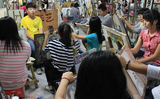 美术高考暑期班教学实景
